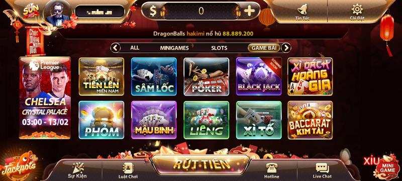 Game bài cực hot tại cổng game