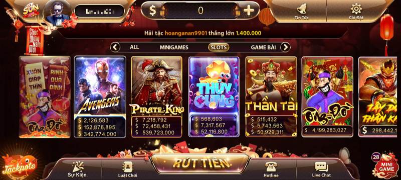 Các thể loại slot game đỉnh cao